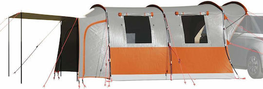 vidaXL Cort De Camping Automobil Gri Pentru 4 Persoane