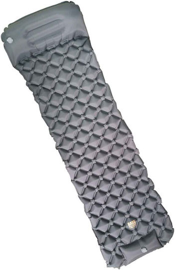 Bass Polska Μονό Υπόστρωμα Camping 190x58cm Πάχους 5cm Γκρι
