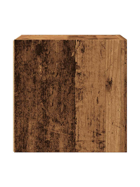 Висящ Шкаф за Дневна от ПДЧ Старо Дърво 30.5x30x30см