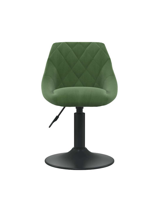 Stool Bar with Back & Adjustable Height Dark Green 46x44x62cm