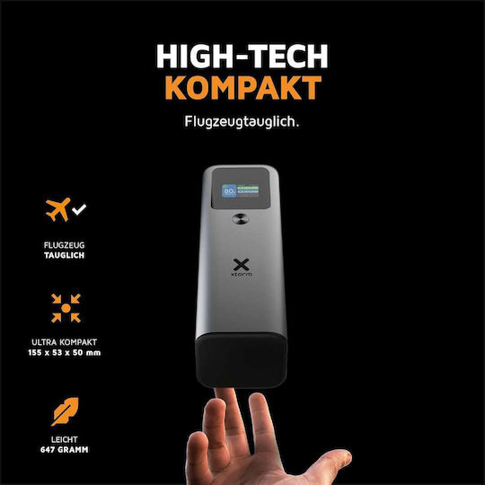 Xtorm Nova Ultra Power Bank 27600mAh 140W με Θύρα USB-A και 2 Θύρες USB-C Power Delivery / Quick Charge 3.0 Γκρι
