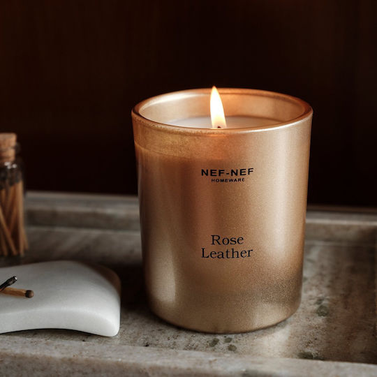 Nef-Nef Homeware Αρωματικό Κερί σε Βάζο με Άρωμα Leather Rose 200gr