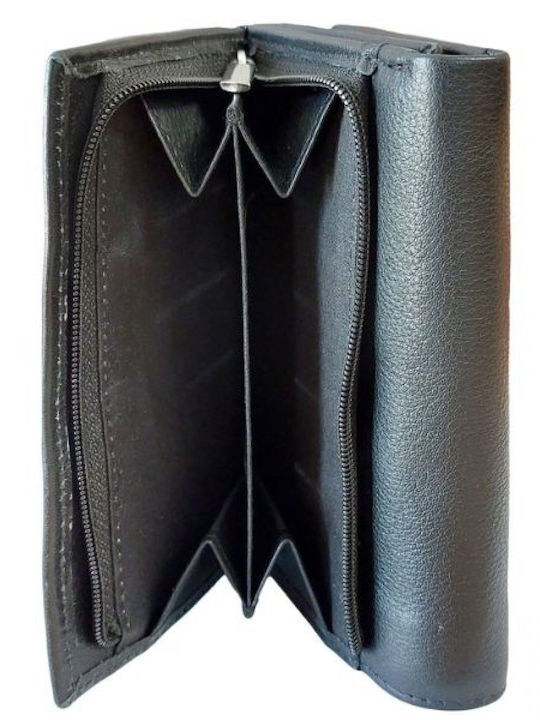 Leder Damen Geldbörse Klassisch mit RFID Rot