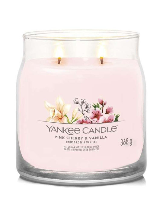 Yankee Candle Scented Soy Candle Jar with Scent Pink Cherry & Vanilla Pink 368gr 1pcs 1630020