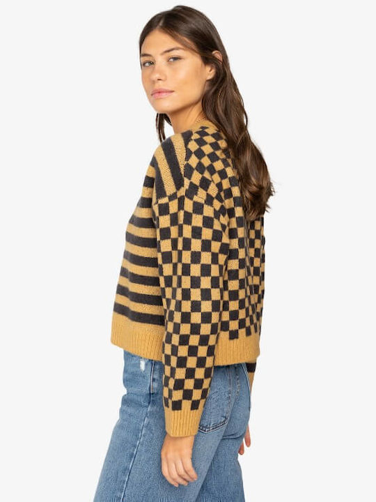 Check Ya Cardigan Jachetă de damă tricotată Brown/black