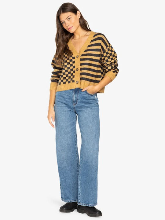 Check Ya Cardigan Jachetă de damă tricotată Brown/black