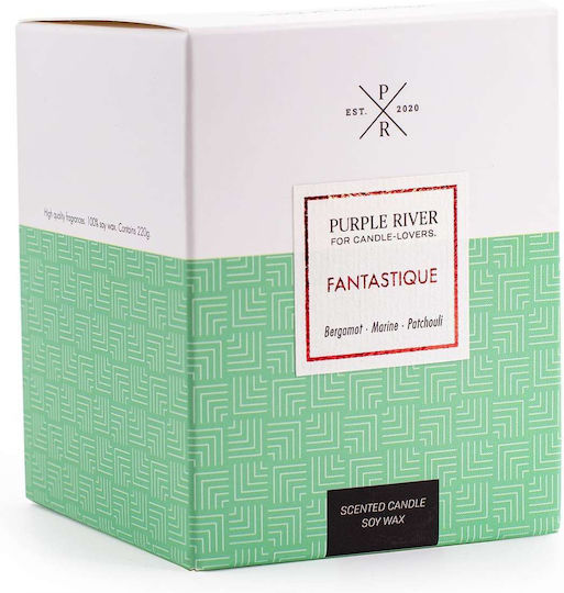 Purple River Aromatic Soy Candle in Jar Green 220g
