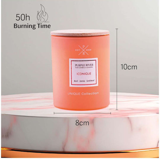 Purple River Lumânare Aromatică Din Soia În Borcan Portocalie 220gr