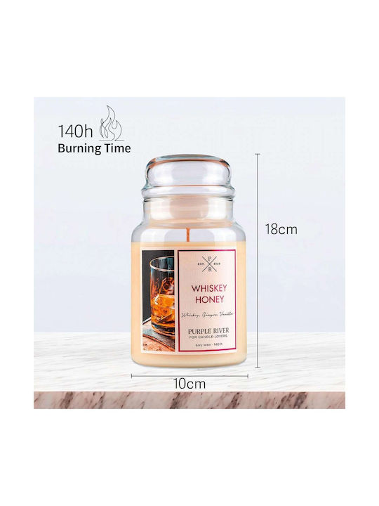 Purple River Αρωματικό Κερί Σόγιας σε Βάζο Μελί 623gr