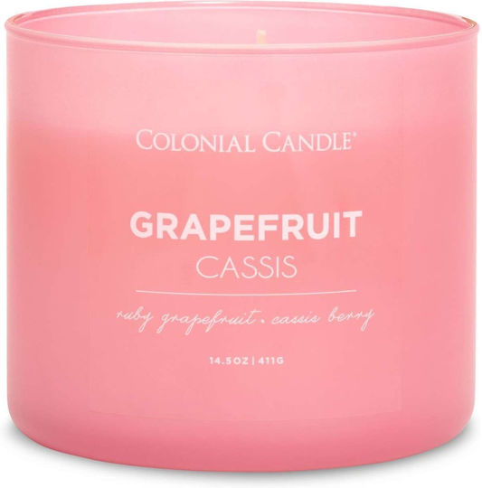 Κερί Αρωματικό 3 Φυτίλια Γυάλινο Δοχείο Grapefruit Cassis 411 Γραμ Pop Color Κερί Αρωματικό 3 Φυτίλια Γυάλινο Δοχείο Grapefruit Cassis 411 Γραμ Pop Color