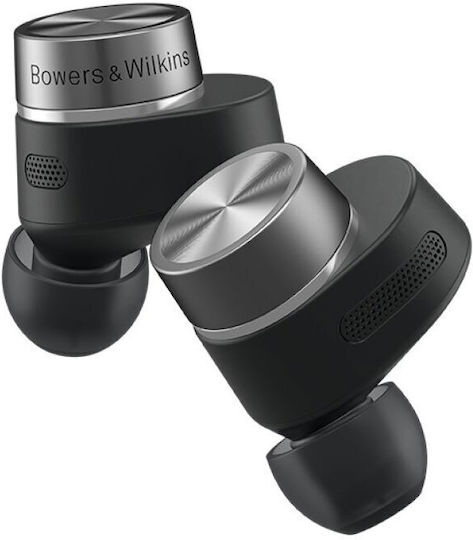 Bowers & Wilkins Pi7 S2 In ear Bluetooth хендсфри Слушалки с Устойчивост на Пот и Кутийка за Зареждане Черен