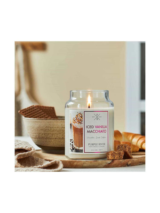 Αρωματικό Κερί Iced Vanilla Macchiato A922 623gr White Purple River Κερί Σόγιας