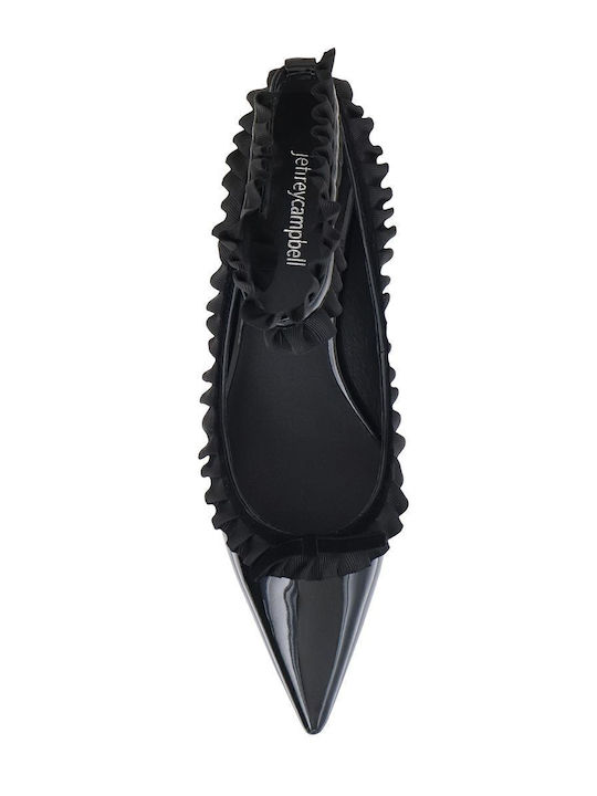 Leder Pumps Schwarz