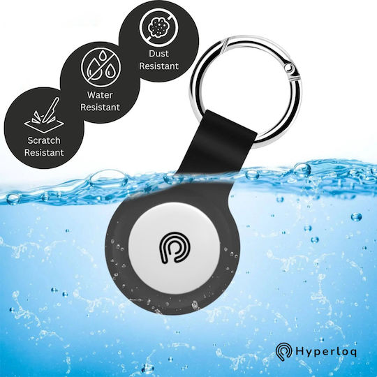 Hyperloq NeoPro Θήκη Μπρελόκ Σιλικόνης για AirTag σε Γκρι χρώμα