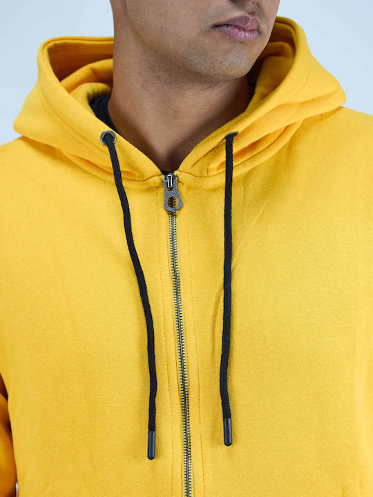 Van Hipster Sweatshirt Fleece mit Kapuze Yellow