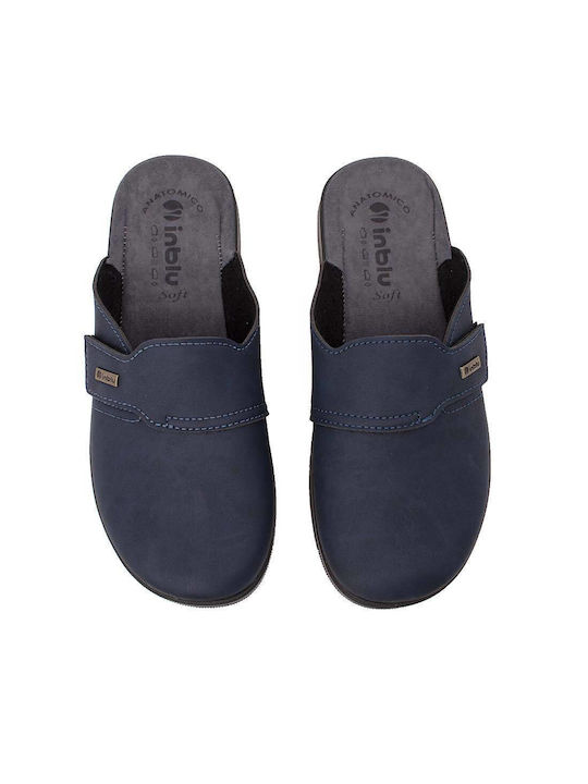 Herren Hausschuhe Blau Anatomisch