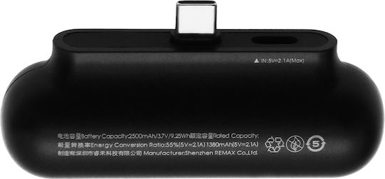 Remax RPP-575 Power Bank 2500mAh Black