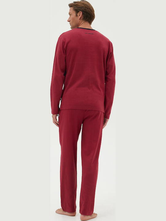 Guy Laroche Зимно Мъжко панталонче на пижама Bordo