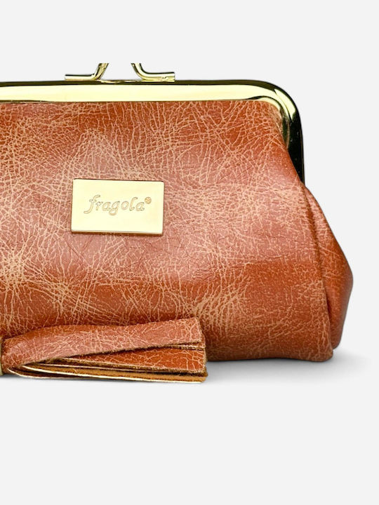 Μικρό Γυναικείο Πορτοφόλι Κερμάτων Light Brown Vintage