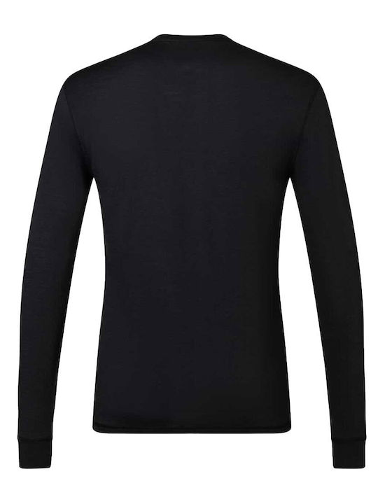 Super.Natural Herren Thermo Langarmshirt Schwarz