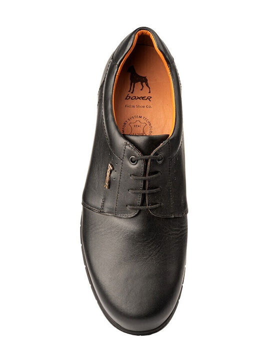 Leder Herren Freizeitschuhe Schwarz