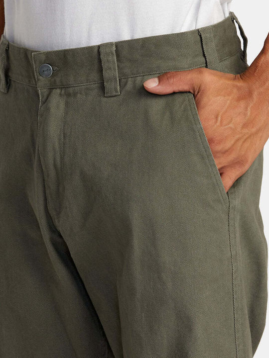 Americana Παντελόνι Chino σε Relaxed Εφαρμογή Olive