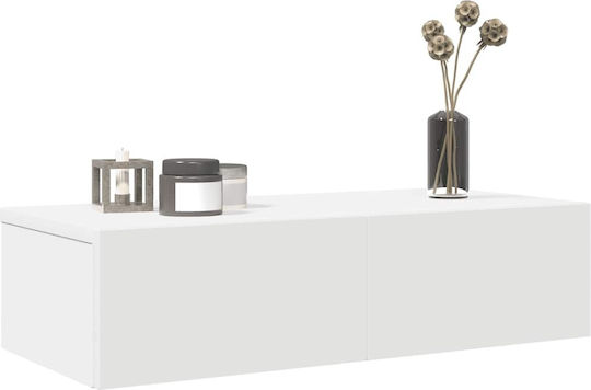 White Wall Shelf 60x26.5x15cm