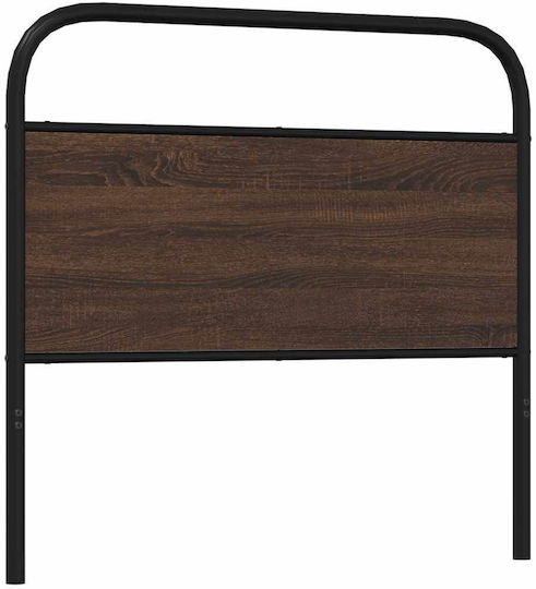 vidaXL Metallic Brown Bed Headboard Oak 95cm