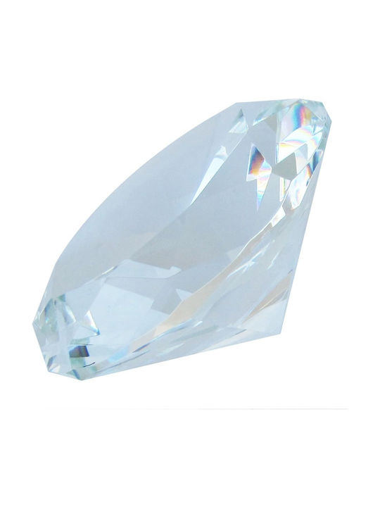 Κρυστάλλινο Αστραφτερό Διαμάντι 100 Mm Diamond Jewel Paperweight Διακόσμηση Γάμου Γραφείου Σπιτιού Ιριδίζουν 5311