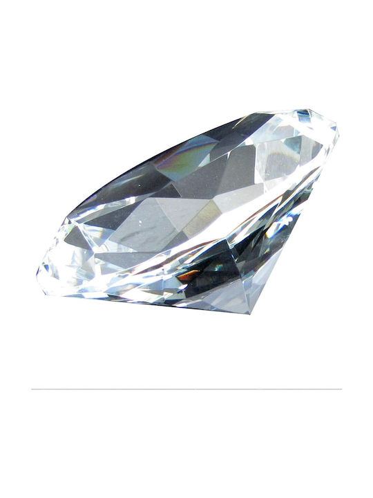 Κρυστάλλινο Αστραφτερό Διαμάντι 100 Mm Diamond Jewel Paperweight Διακόσμηση Γάμου Γραφείου Σπιτιού Ιριδίζουν 5311