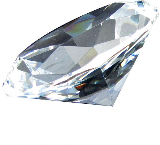 Κρυστάλλινο Αστραφτερό Διαμάντι 100 Mm Diamond Jewel Paperweight Διακόσμηση Γάμου Γραφείου Σπιτιού Ιριδίζουν 5311