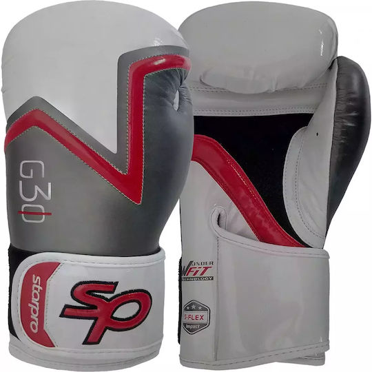 Starpro G30 Wonder-fit Boxing Gloves for Match White