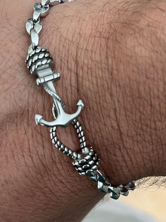 Bracelet Chain with design Anchor made of Steel