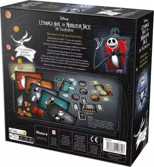 Board Game The Nightmare Before Christmas: Take Over the Holidays for 2-6 Players 10+ Years Old (FR) Mixlore