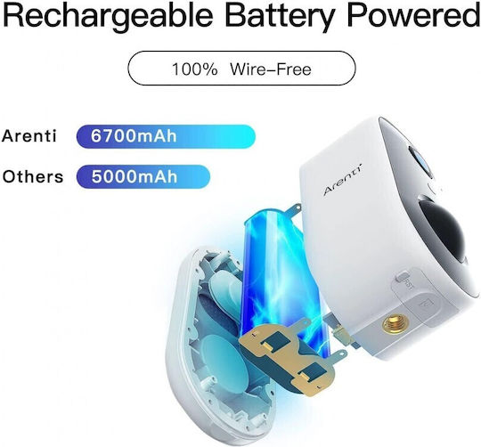 Arenti GO1 IP Камера за наблюдение Wi-Fi Full HD 1080p Водоустойчива с Двупосочна Комуникация и Обектив 2.4мм