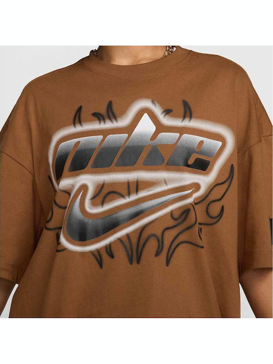 Sportswear Women's Athletic T-shirt Brown