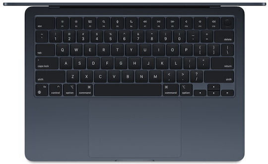 Apple MacBook Air 13" (2024) 13.6" Retina Display (M3-8-Core/16GB/256GB SSD/8-Core GPU) με Φορτιστή 30W Midnight (UK Keyboard)