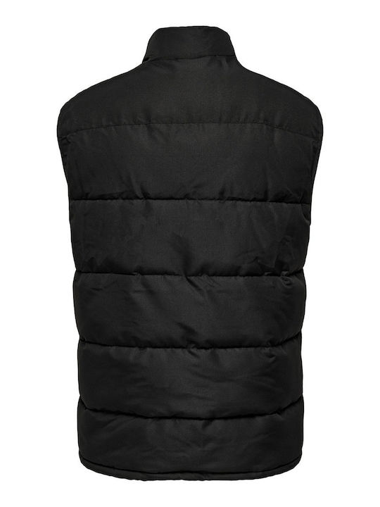 Sleeveless Jacket Puffer Black