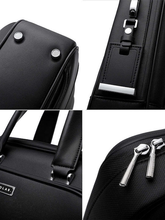 Jolar Impermeabila Geantă De umăr / de mână pentru laptop 15.6" în culoarea Negru YL006BK