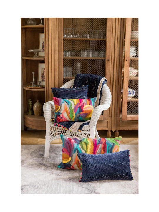 Vivaraise Sofa Cushion Gastounet Dark Blue 45x45cm