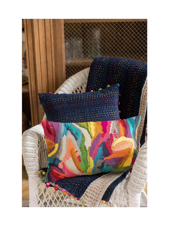 Vivaraise Sofa Cushion Gastounet Dark Blue 45x45cm