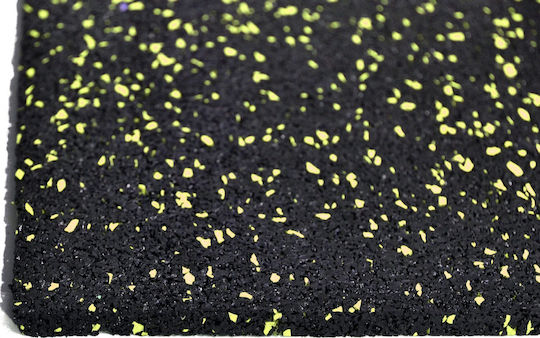 Beka Λαστιχένιο Πάτωμα Ρολό Epdm 10x1,2m 8mm Yellow Flecks 94469 Μαυρο Κιτρινες Κουκιδες