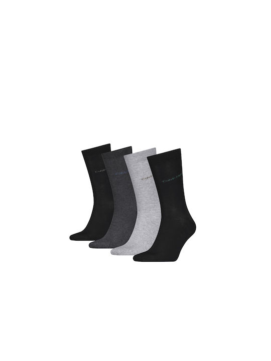 Calvin Klein Men's Socks Grey-Black 4Pack