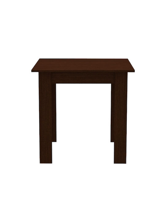 Manka Square Table Dining Room Wooden Wenge 80x80x77cm