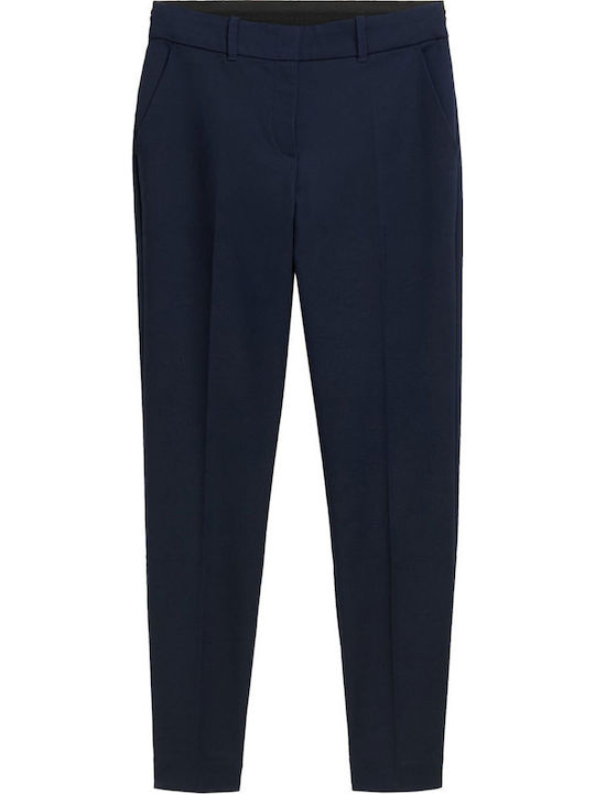 Mia Damen Stoff Hose Sky Captain Blue