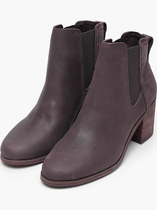 Evelyn.chelsea Suede Γυναικεία Chelsea Μποτάκια Μωβ