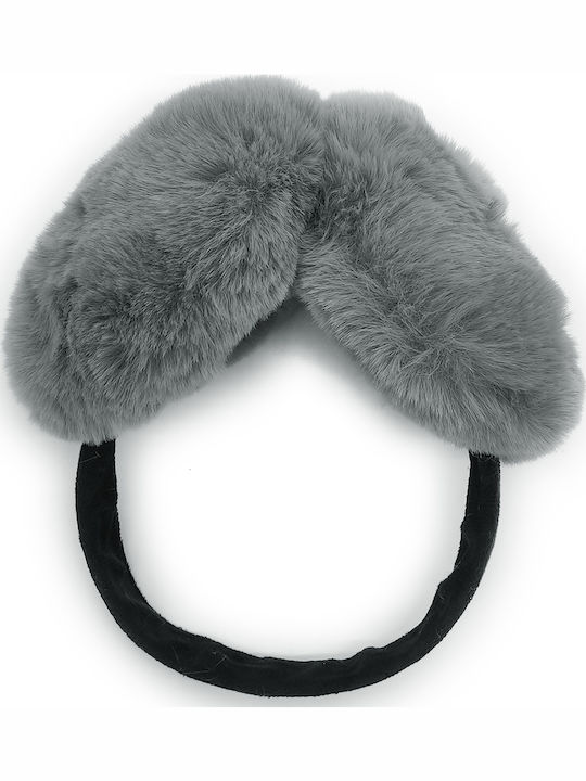 Earmuff Knitted in Gray color