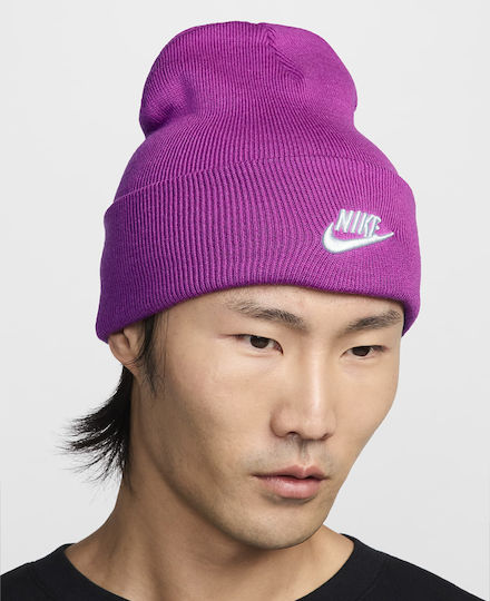 Peak Beanie Unisex Beanie Gestrickt in Fuchsie Farbe