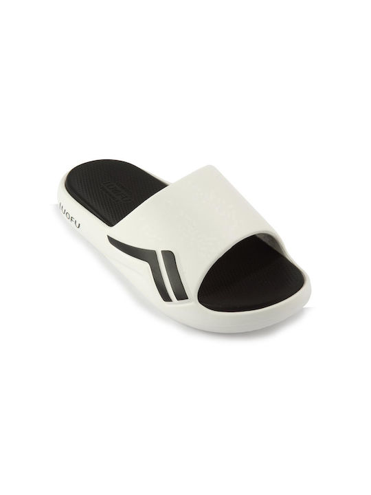 Fshoes Men's Slides White