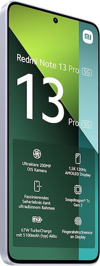 Xiaomi Redmi Note 13 Pro NFC 5G Dual SIM (12/512GB) Лилав